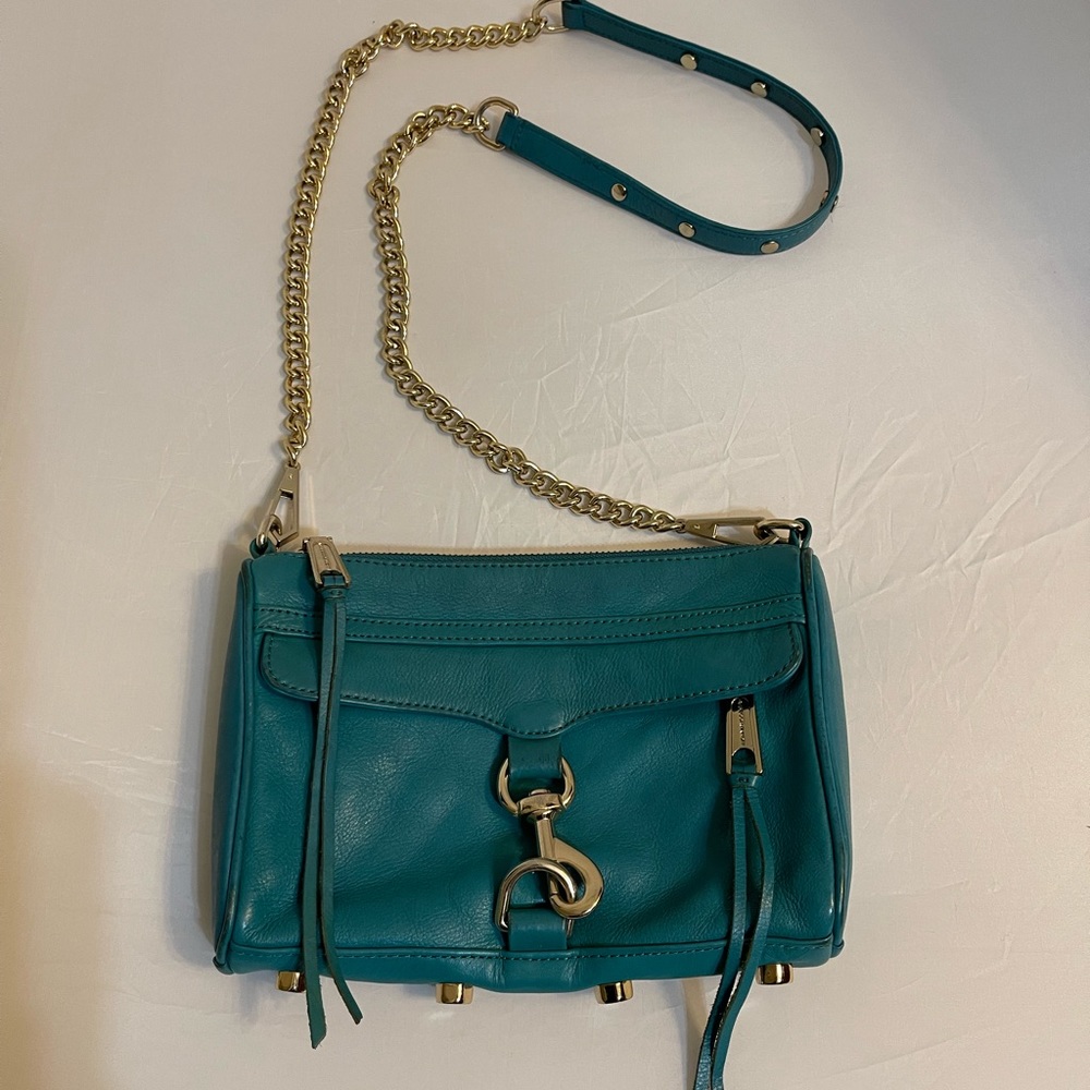 Rebecca Minkoff Teal Leather Crossbody Bag